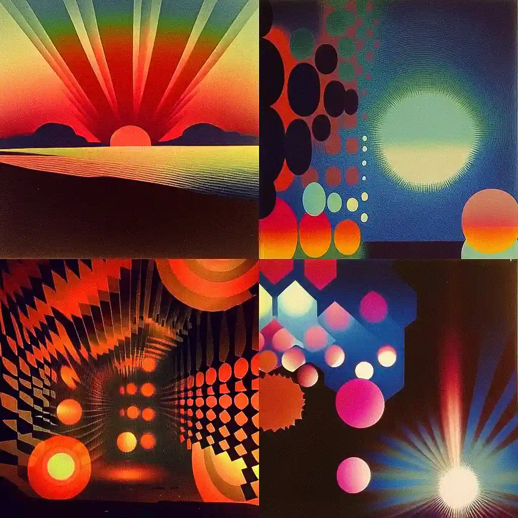 奥斯卡·费申格尔 oskar fischinger风格midjourney AI绘画作品 -奥斯卡·费申格尔 oskar fischinger风格midjourney AI绘画作品