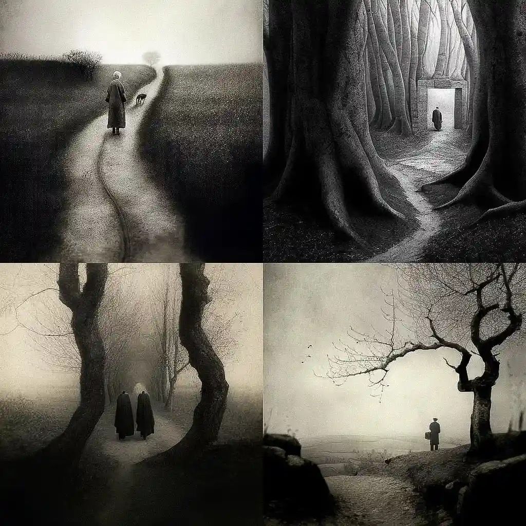 琼·方丹库贝塔 joan fontcuberta风格midjourney AI绘画作品 -琼·方丹库贝塔 joan fontcuberta风格midjourney AI绘画作品