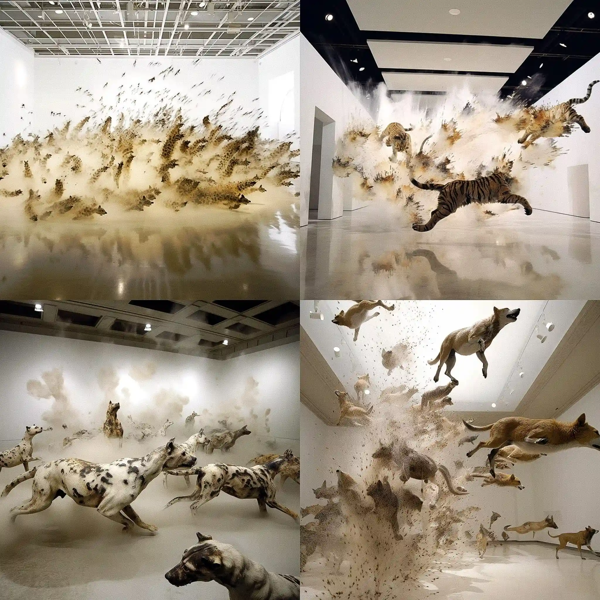 -蔡国强 cai guo qiang风格midjourney AI绘画作品