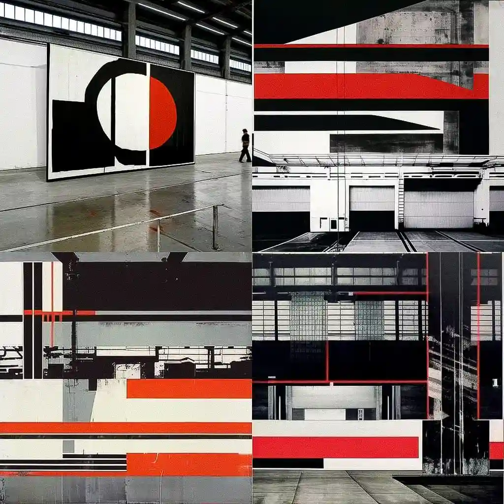 韦德·盖顿 wade guyton风格midjourney AI绘画作品 -韦德·盖顿 wade guyton风格midjourney AI绘画作品