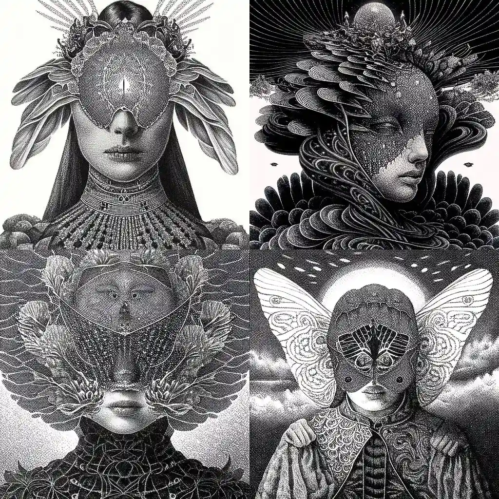 -丹尼尔·希利尔 dan hillier风格midjourney AI绘画作品