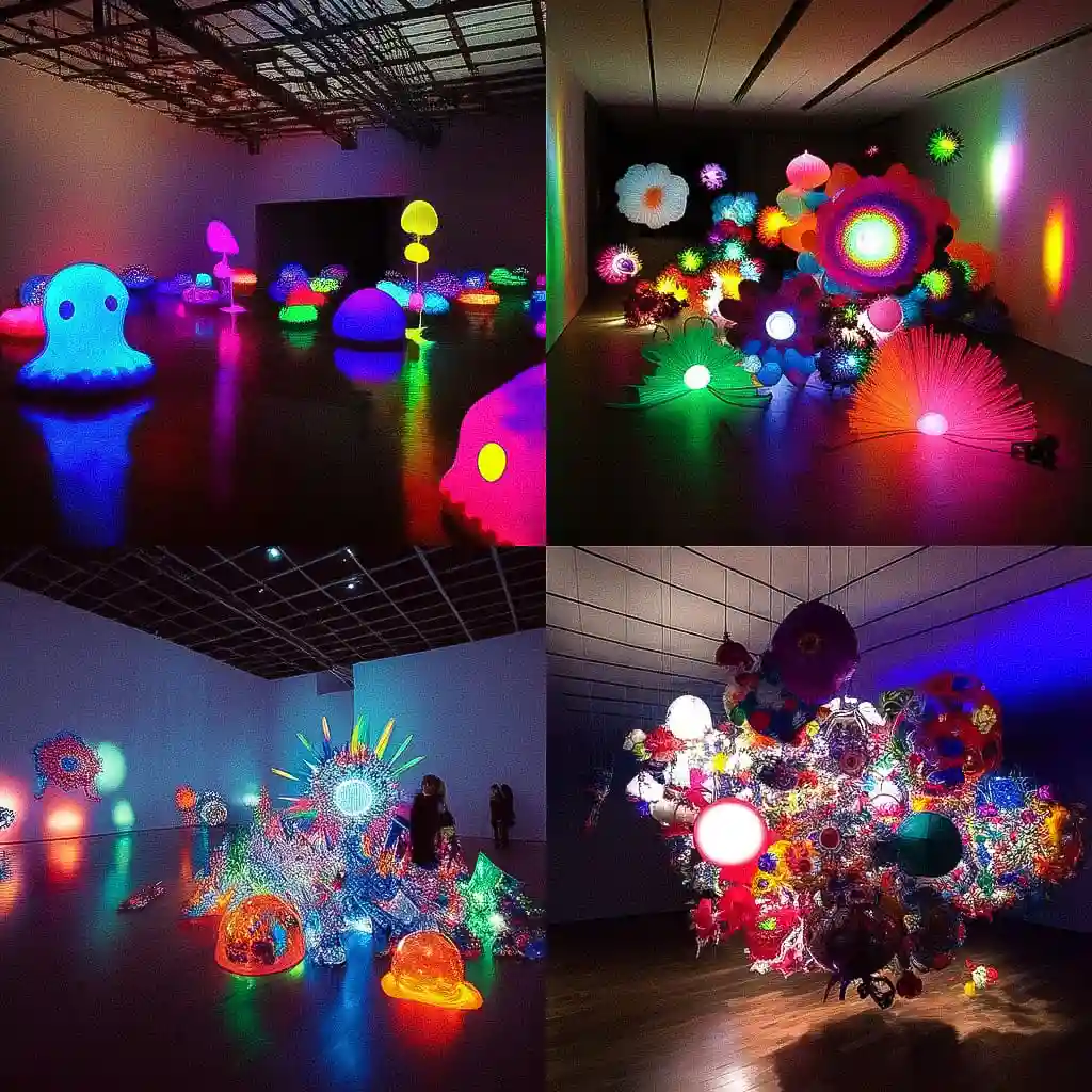 迈克·凯利 mike kelley风格midjourney AI绘画作品 -迈克·凯利 mike kelley风格midjourney AI绘画作品