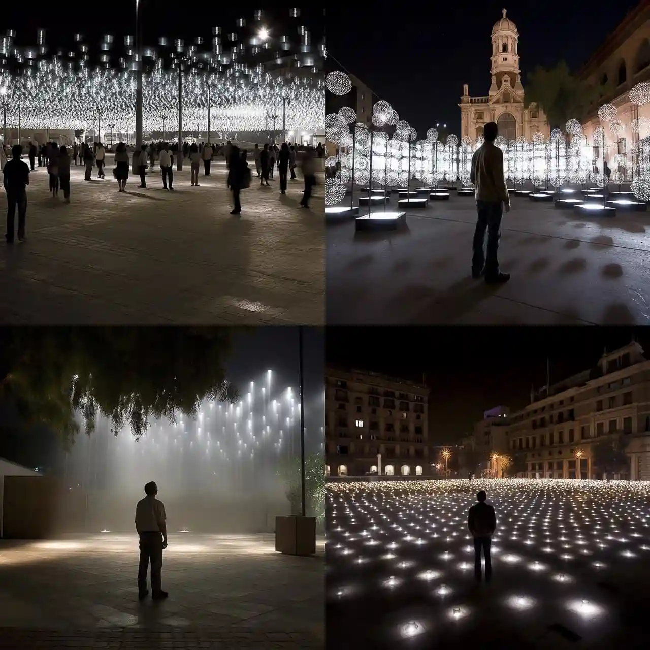 -拉斐尔·洛萨诺-海默 rafael lozano hemmer风格midjourney AI绘画作品