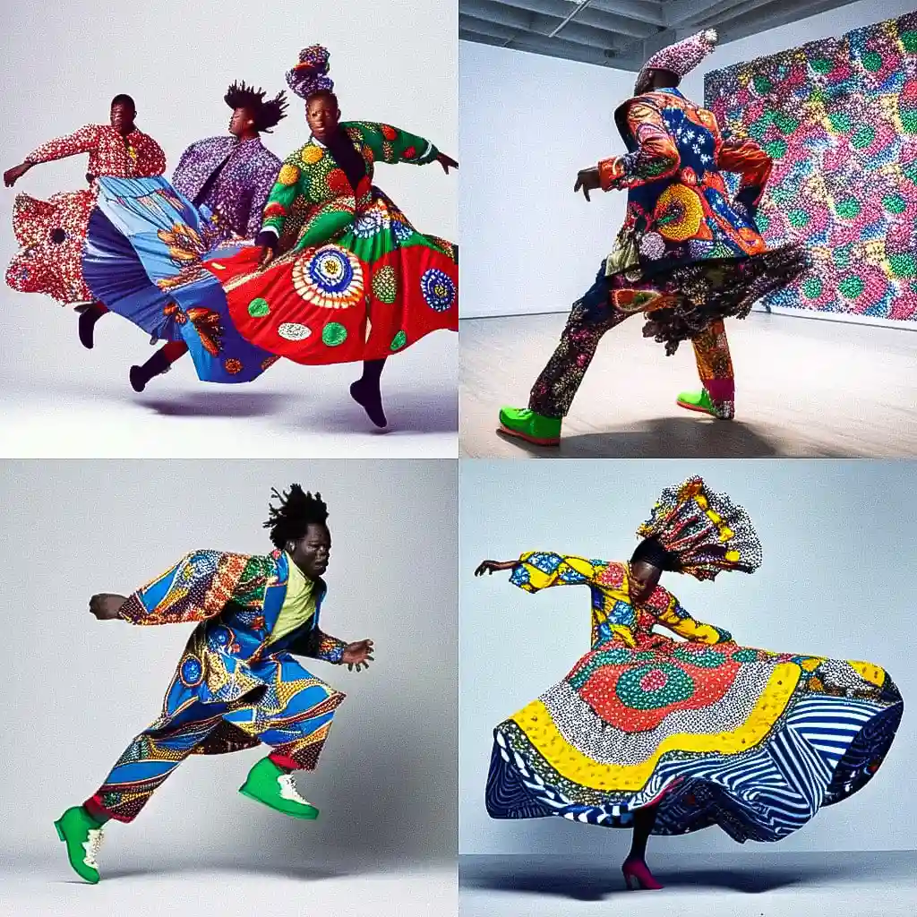 -尹卡·肖尼巴尔 yinka shonibare风格midjourney AI绘画作品