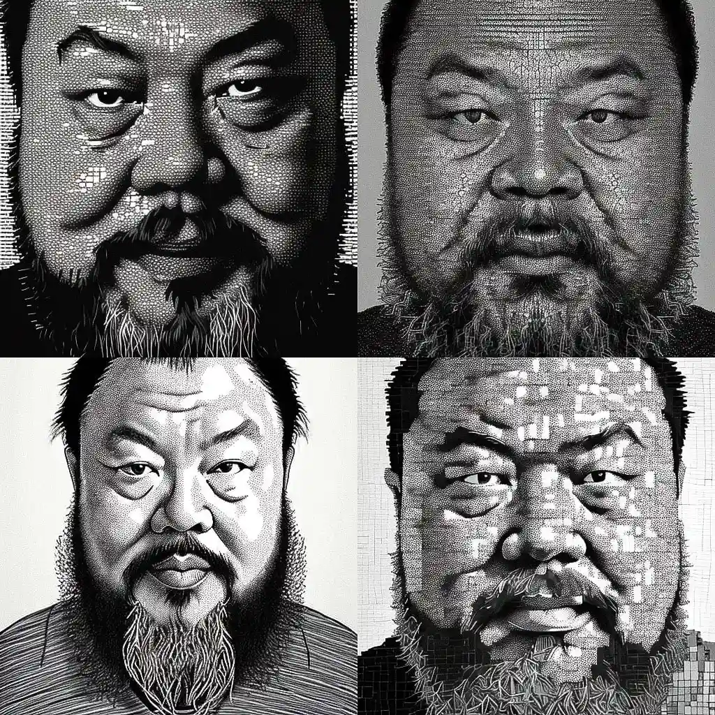 艾未未 ai weiwei风格midjourney AI绘画作品 -艾未未 ai weiwei风格midjourney AI绘画作品