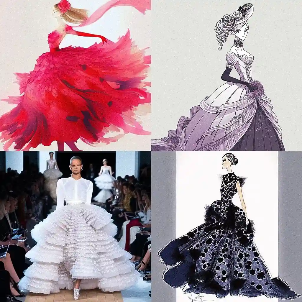 -奥斯卡·德拉伦塔 oscar de la renta风格midjourney AI绘画作品