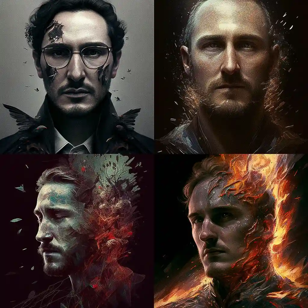达伦·阿伦诺夫斯基 darren aronofsky风格midjourney AI绘画作品 -达伦·阿伦诺夫斯基 darren aronofsky风格midjourney AI绘画作品