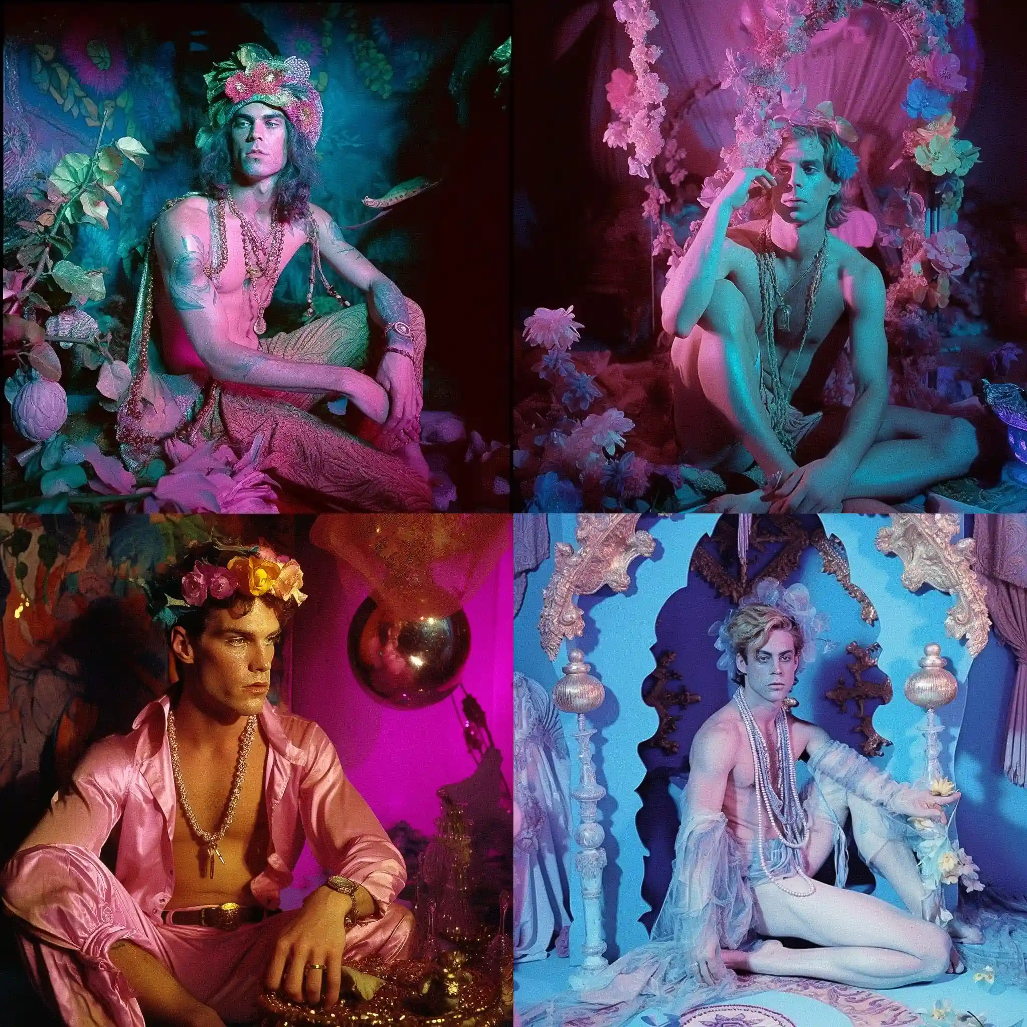 -詹姆斯·比德古德 james bidgood风格midjourney AI绘画作品