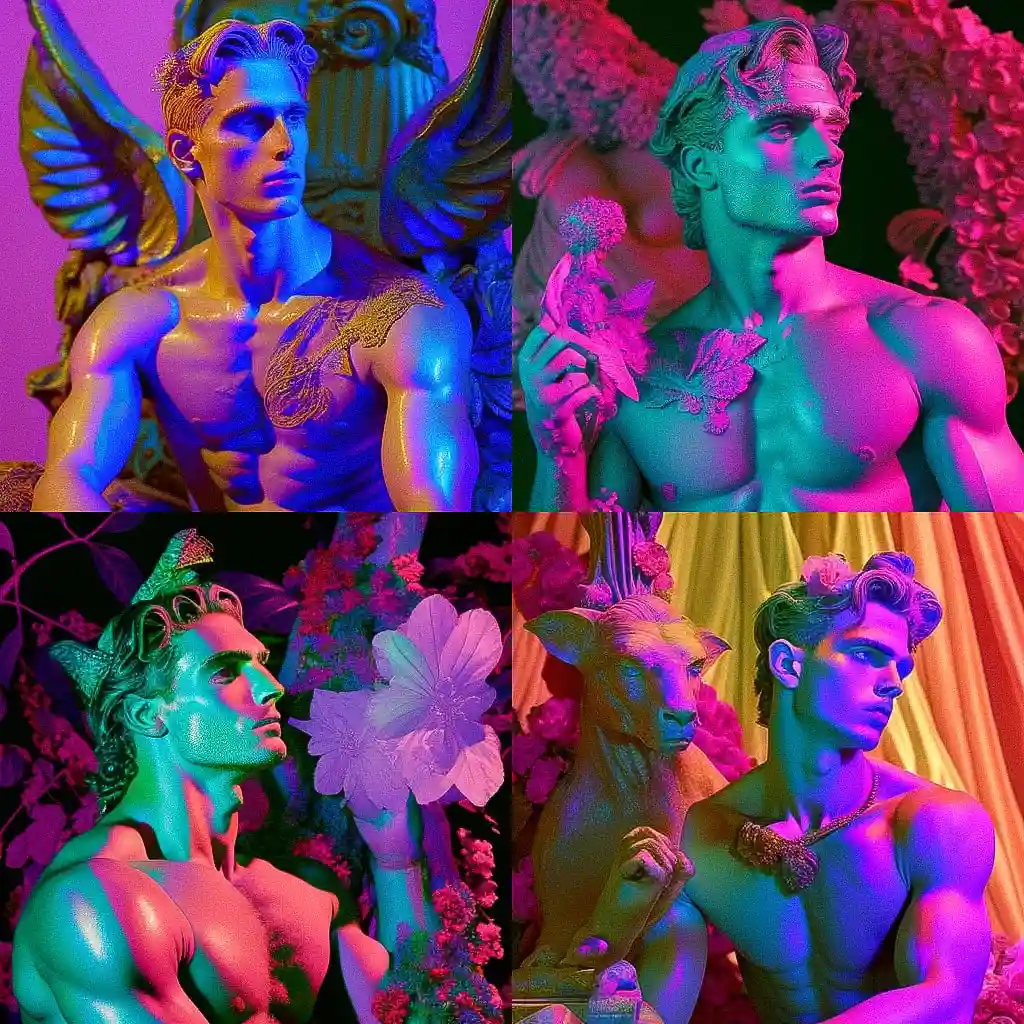 -詹姆斯·比德古德 james bidgood风格midjourney AI绘画作品