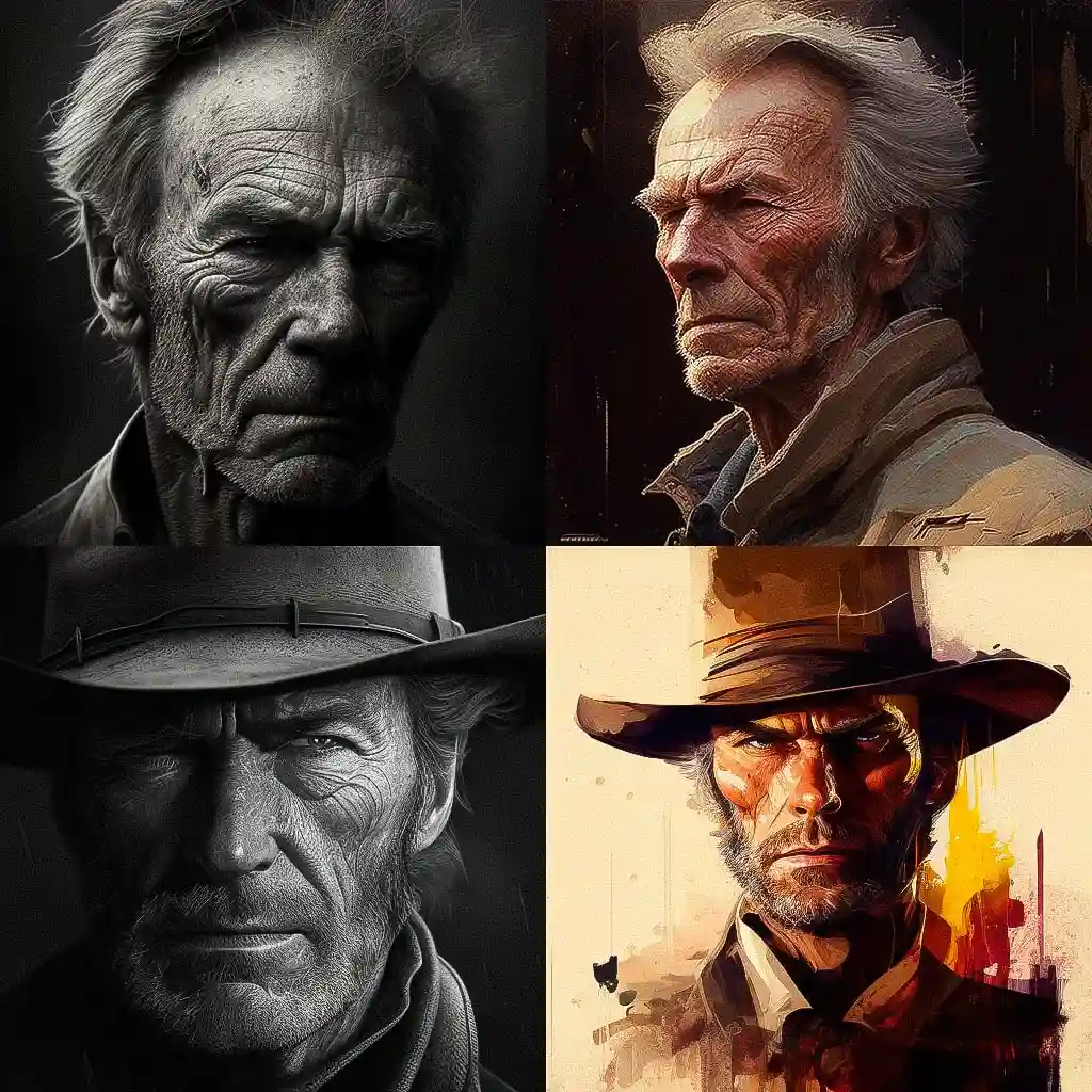 克林特·伊斯特伍德 clint eastwood风格midjourney AI绘画作品 -克林特·伊斯特伍德 clint eastwood风格midjourney AI绘画作品
