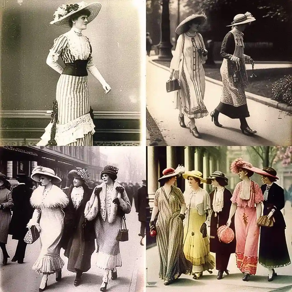 1910年代时尚 1910s fashion风格midjourney AI绘画作品 -1910年代时尚 1910s fashion风格midjourney AI绘画作品