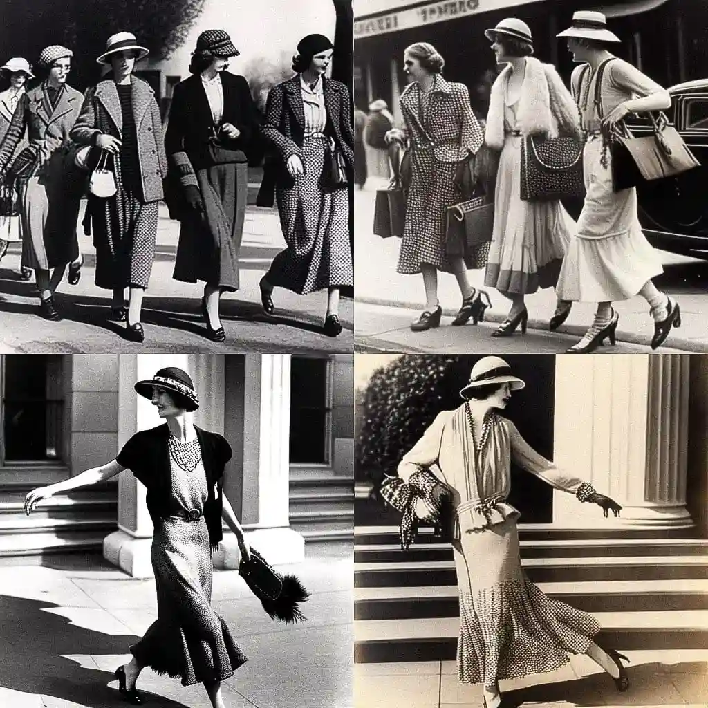 -1930年代时尚 1930s fashion风格midjourney AI绘画作品