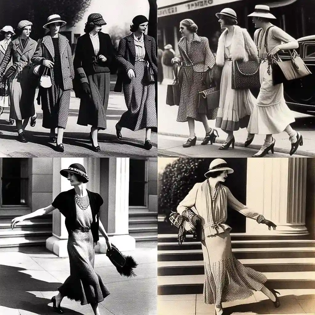 1930年代时尚 1930s fashion风格midjourney AI绘画作品 -1930年代时尚 1930s fashion风格midjourney AI绘画作品