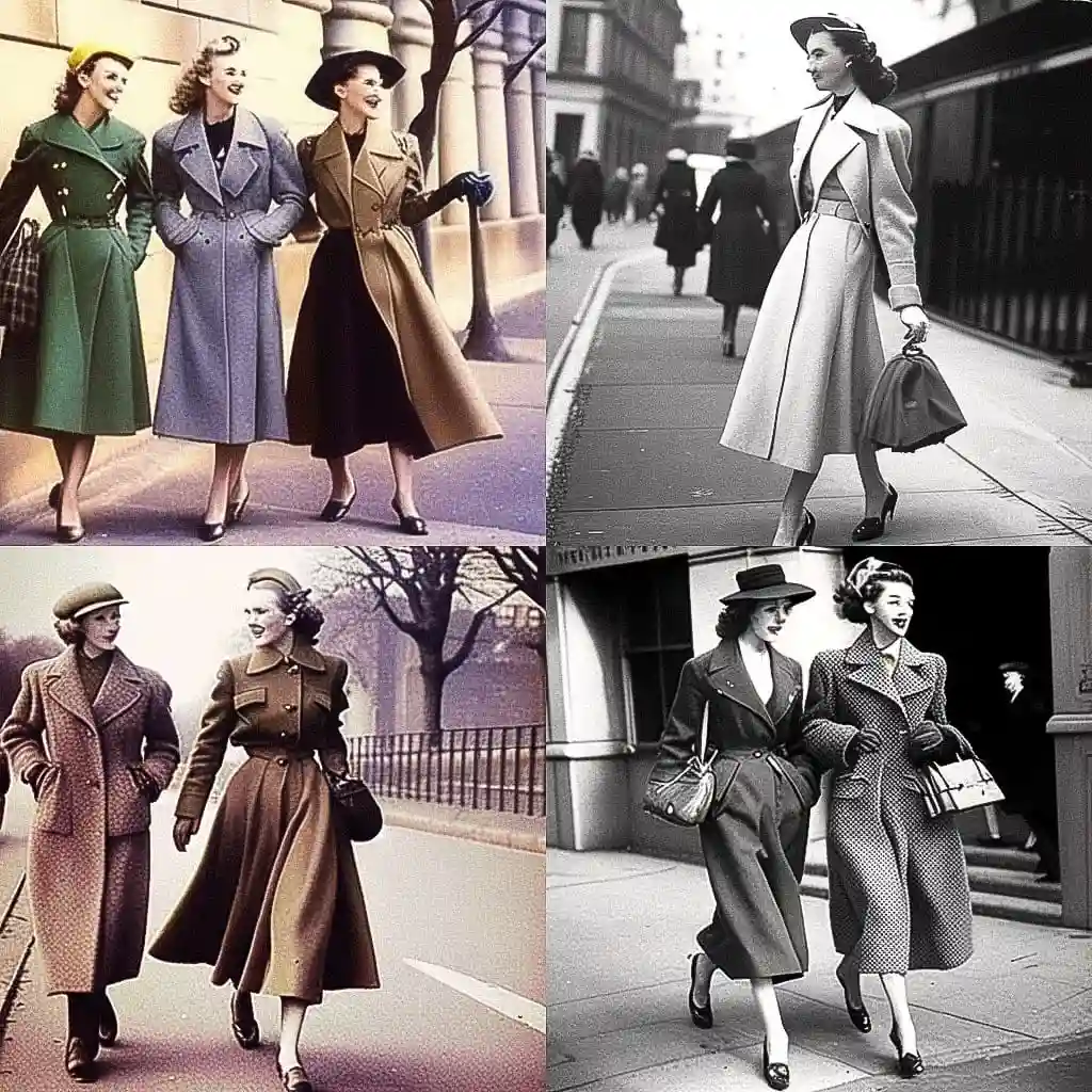 1940年代时尚 1940s fashion风格midjourney AI绘画作品 -1940年代时尚 1940s fashion风格midjourney AI绘画作品