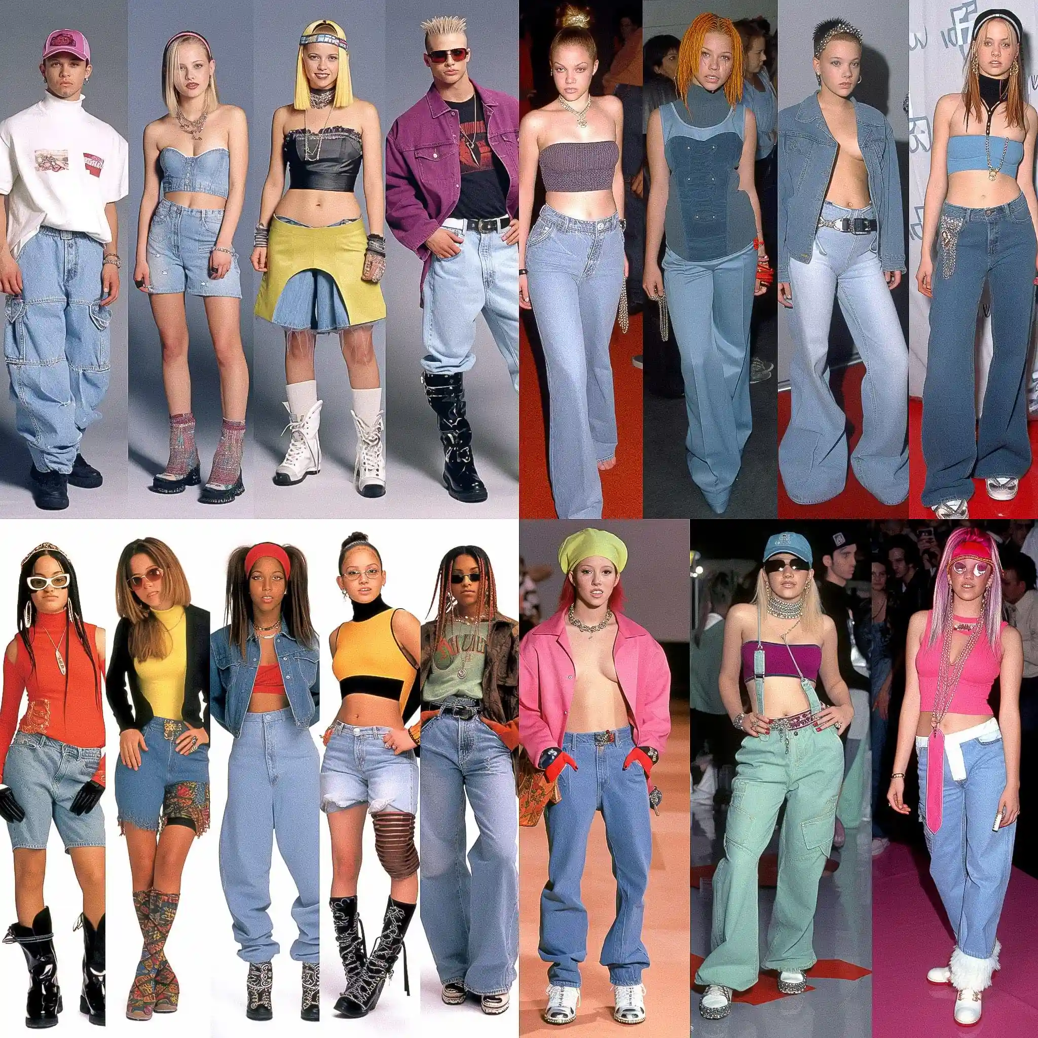 -2000年代时尚 2000s fashion风格midjourney AI绘画作品