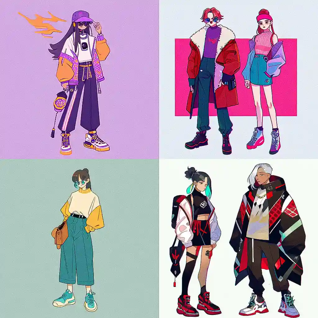 2020年代时尚 2020s fashion风格midjourney AI绘画作品 -2020年代时尚 2020s fashion风格midjourney AI绘画作品