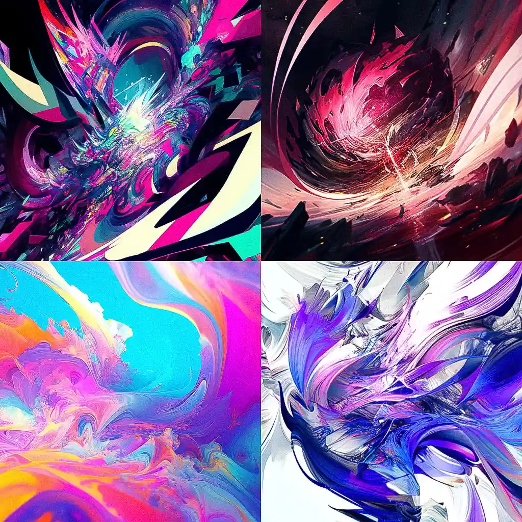 抽象艺术 abstract art风格midjourney AI绘画作品 -抽象艺术 abstract art风格midjourney AI绘画作品