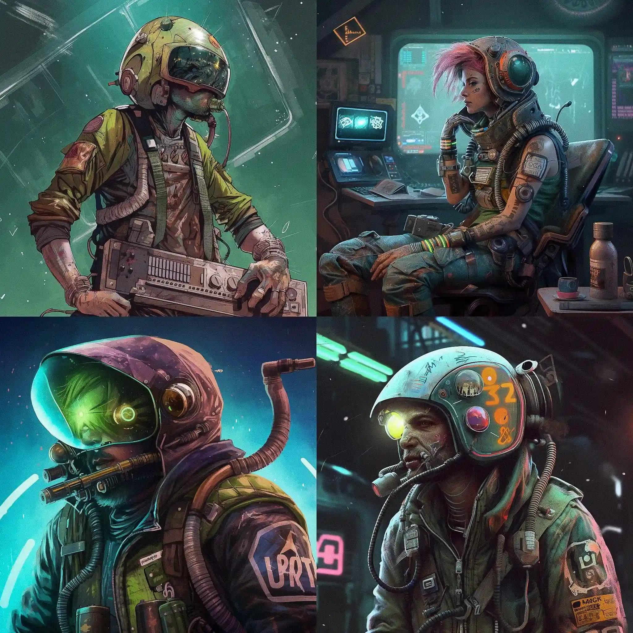 太空朋克 astropunk风格midjourney AI绘画作品 -太空朋克 astropunk风格midjourney AI绘画作品