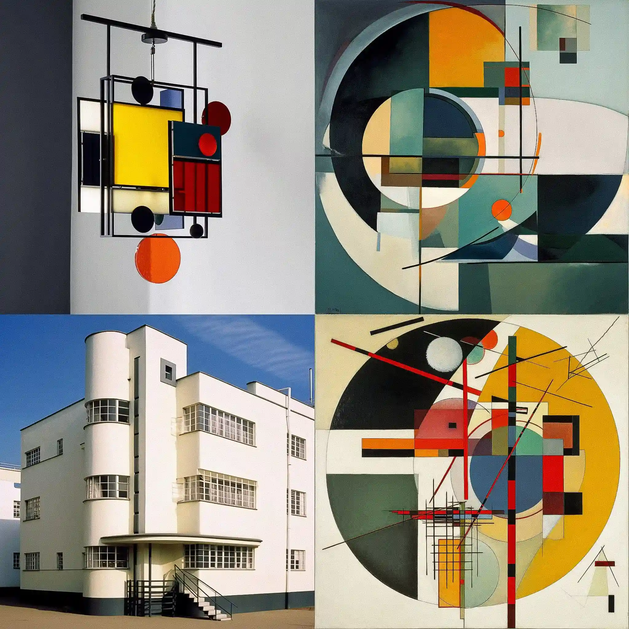 包豪斯学派 bauhaus风格midjourney AI绘画作品 -包豪斯学派 bauhaus风格midjourney AI绘画作品