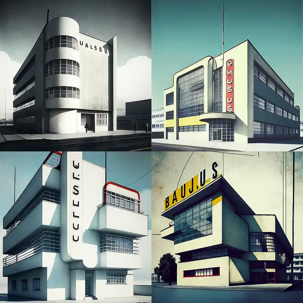 包豪斯学派 bauhaus风格midjourney AI绘画作品 -包豪斯学派 bauhaus风格midjourney AI绘画作品