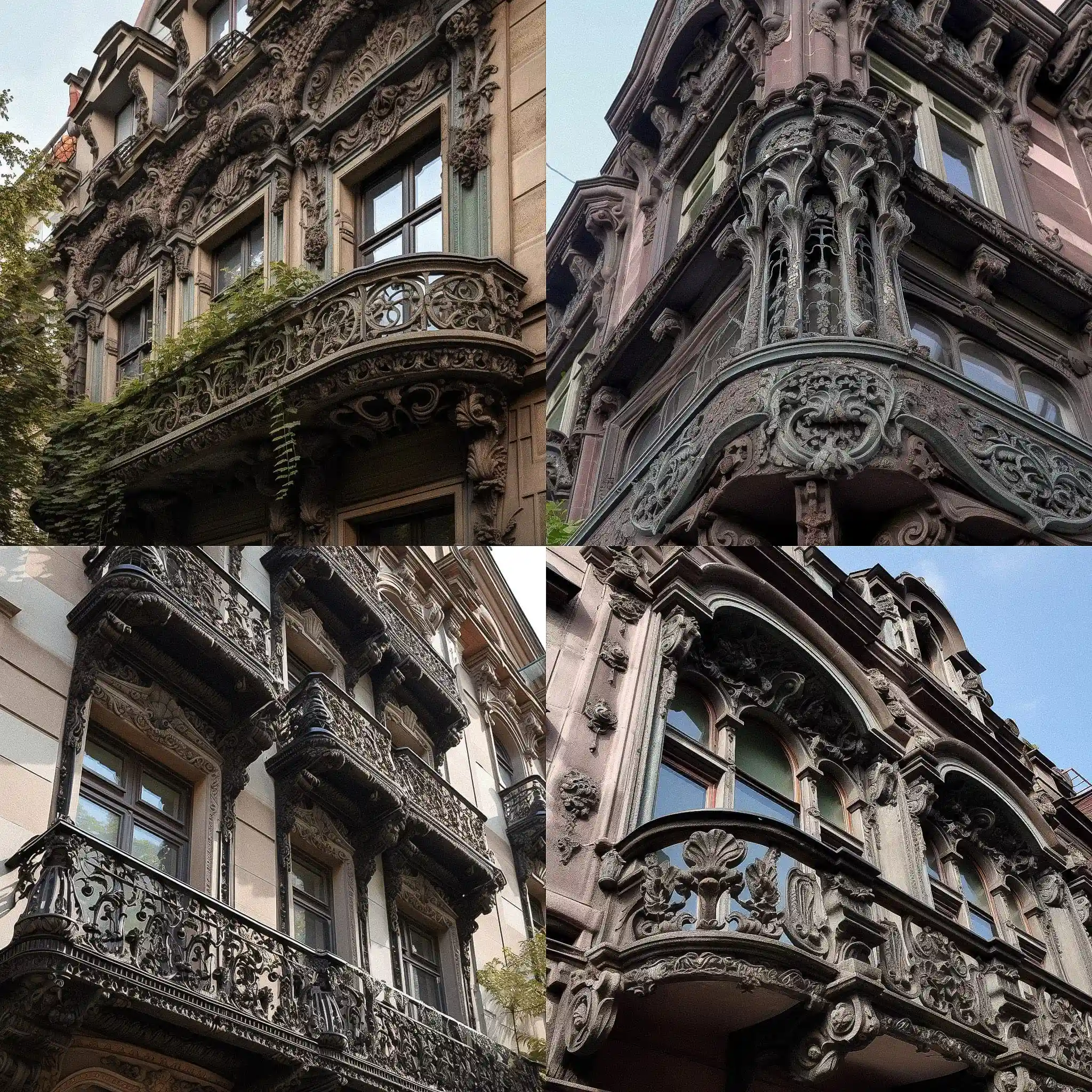铸铁建筑 cast iron architecture风格midjourney AI绘画作品 -铸铁建筑 cast iron architecture风格midjourney AI绘画作品