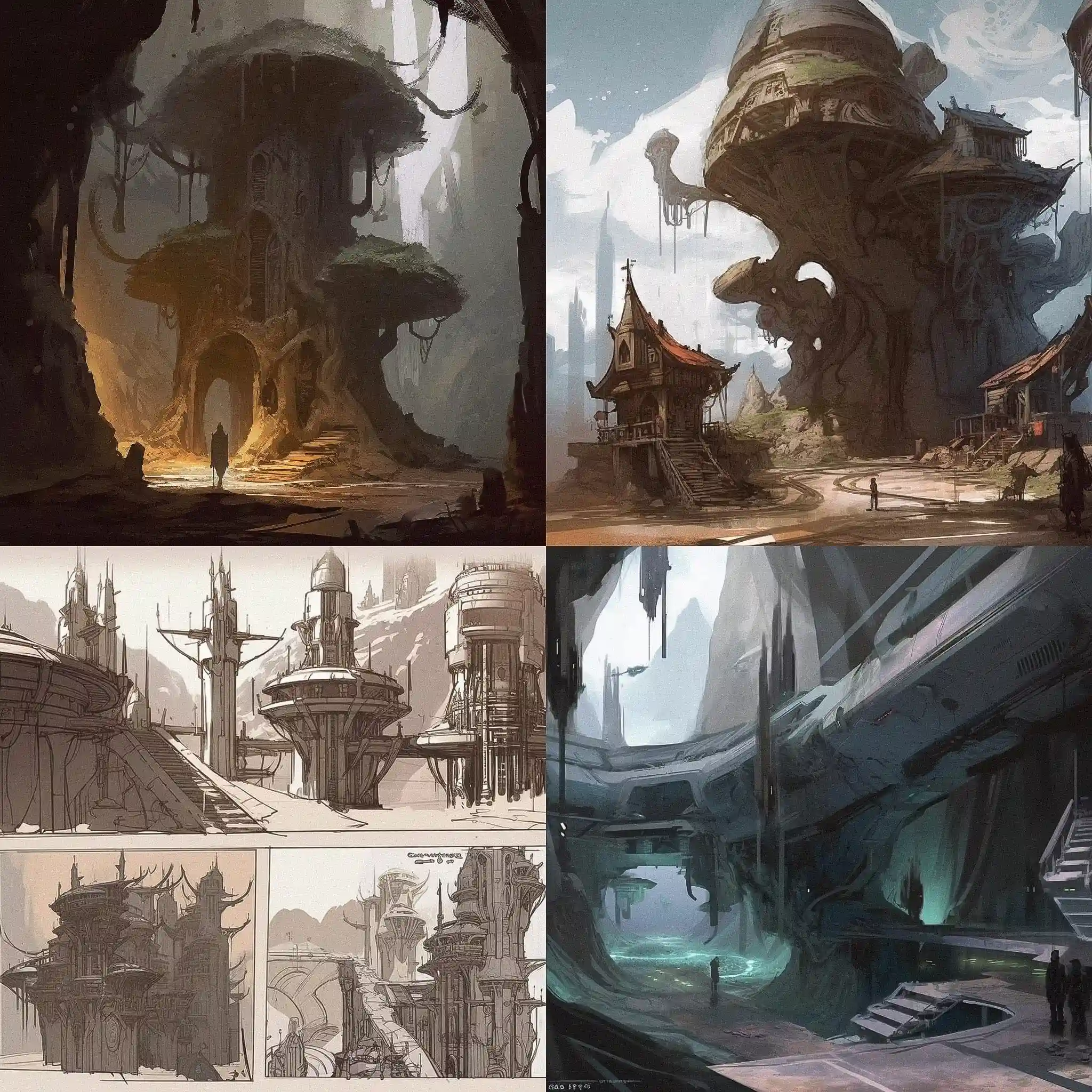 概念艺术 concept art风格midjourney AI绘画作品 -概念艺术 concept art风格midjourney AI绘画作品