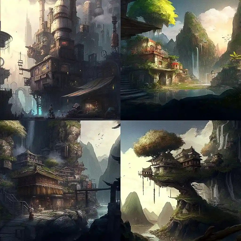 概念艺术 concept art风格midjourney AI绘画作品 -概念艺术 concept art风格midjourney AI绘画作品