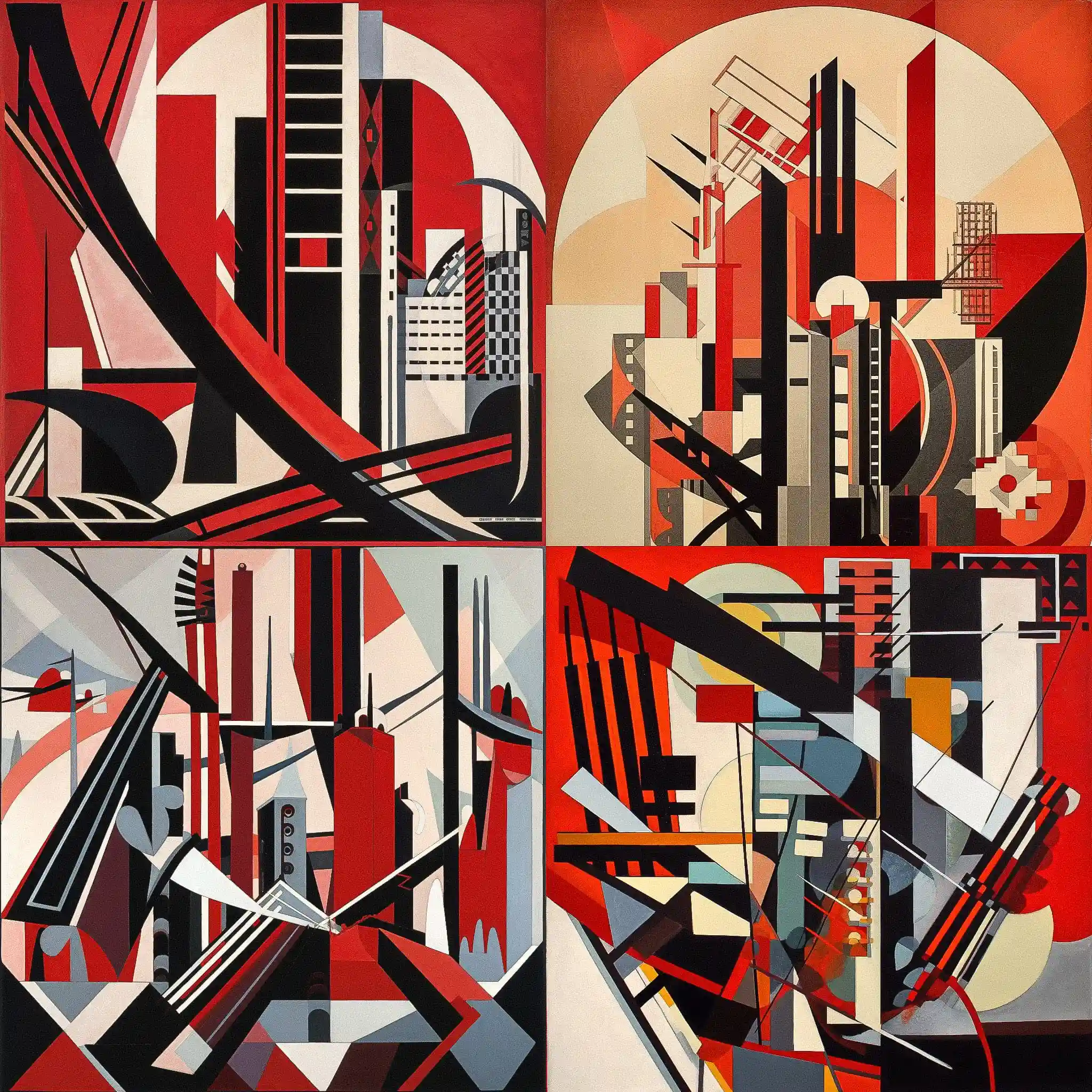 建构主义 constructivism风格midjourney AI绘画作品 -建构主义 constructivism风格midjourney AI绘画作品